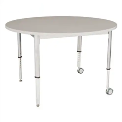 School Round Adjustable Activity Table with Wheel