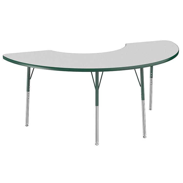 Solid wood top school classroom furniture table