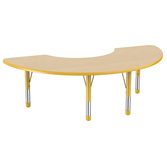 Solid wood top school classroom furniture table