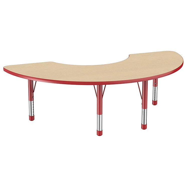 Solid wood top school classroom furniture table