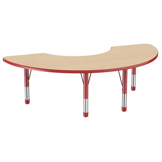 Solid wood top school classroom furniture table