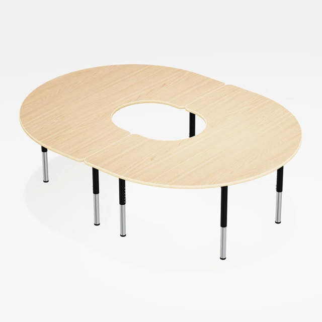 Solid wood top school classroom furniture table