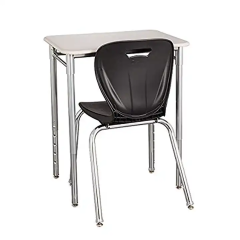 Wooden tabletop school children study desk