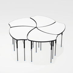 Customized Adjustable Student Petal Collaborative Classroom Table