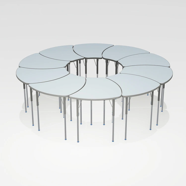 Customized Adjustable Student Petal Collaborative Classroom Table