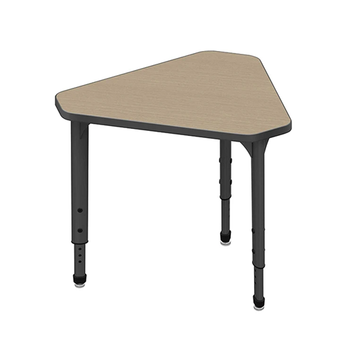 Irregular Triangle Shape School Classroom Adjustable Table