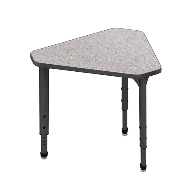 Irregular Triangle Shape School Classroom Adjustable Table