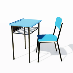 plastic tabletop students study table and desk chair set