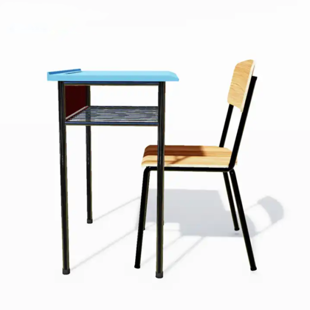 plastic tabletop students study table and desk chair set
