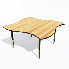 Modern children students learning study table