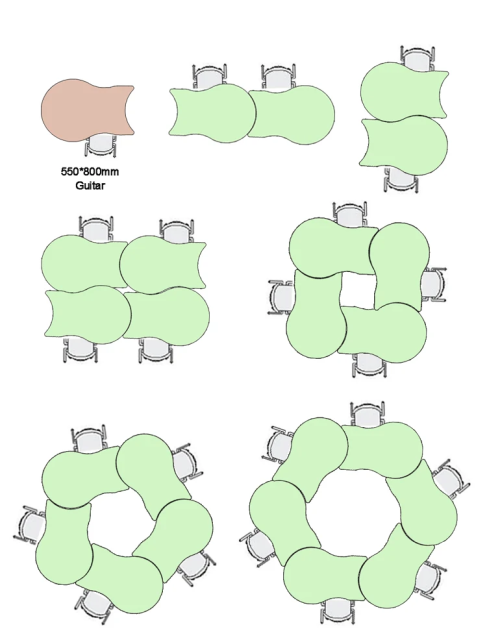 easy clean preschool chairs tables for toddler students