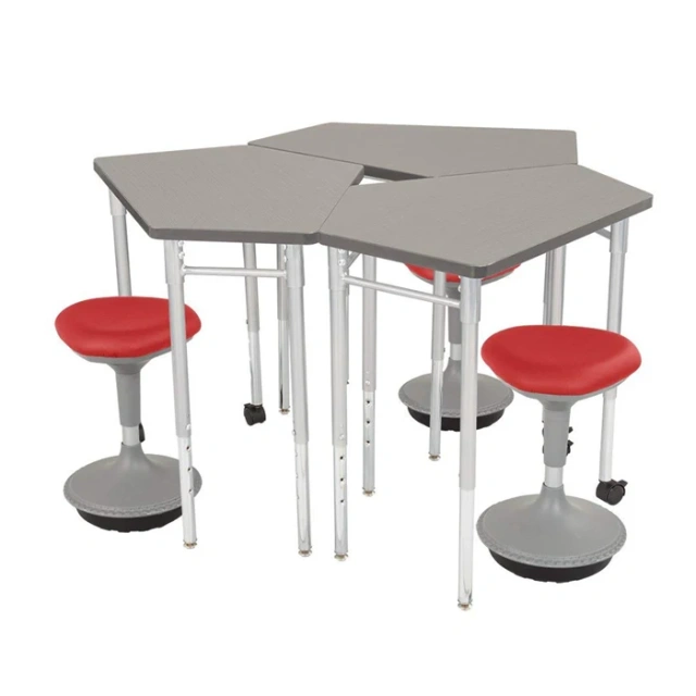 School furniture classroom student table with casters