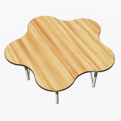 Flower shaped school classroom furniture study table