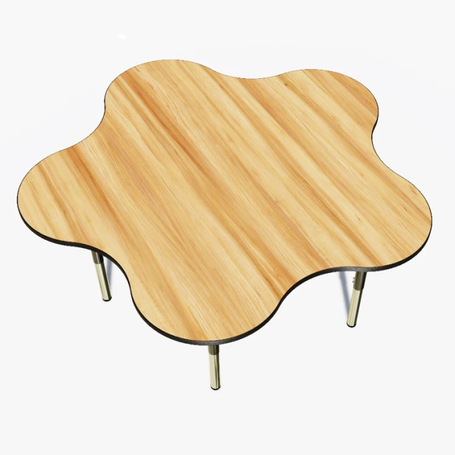 Flower shaped school classroom furniture study table