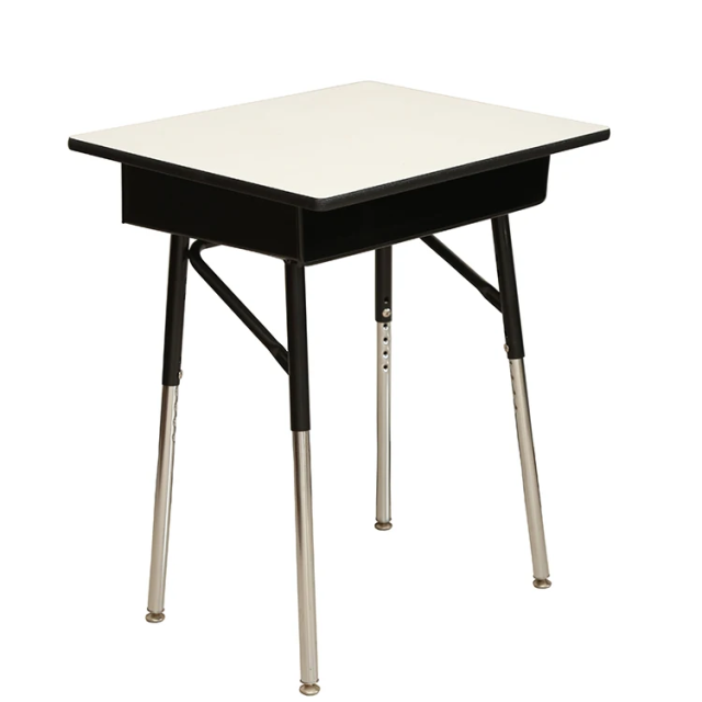 Adjustable school furniture Single desk for students