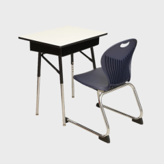 Adjustable school furniture Single desk for students