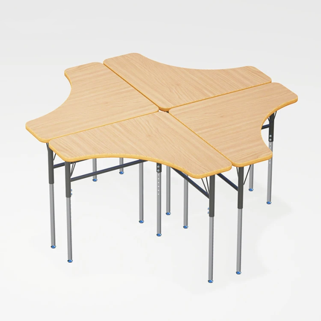 school classroom collaborative students table desk