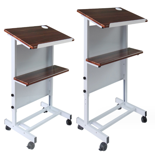 Classroom Furniture  Adjustable Mobile Lectern Podium Stand