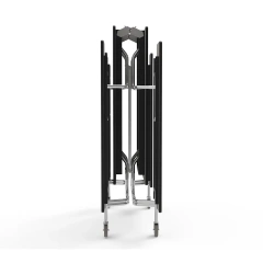 Foldable canteen dining table and chairs