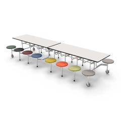 Student restaurant foldable dining table and chairs