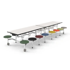 Student restaurant foldable dining table and chairs