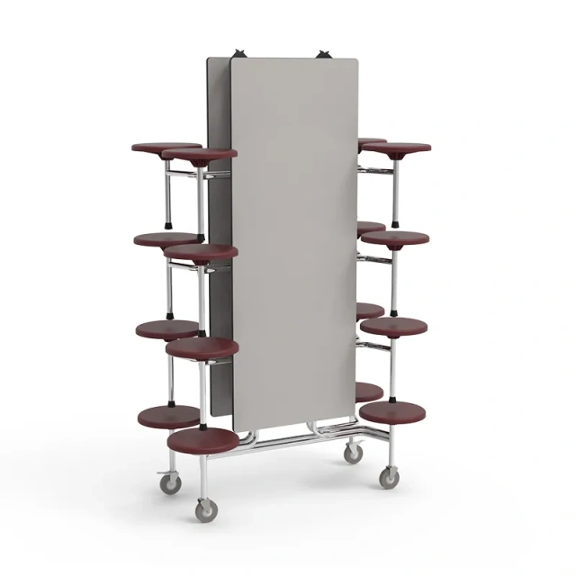 Student restaurant foldable dining table and chairs