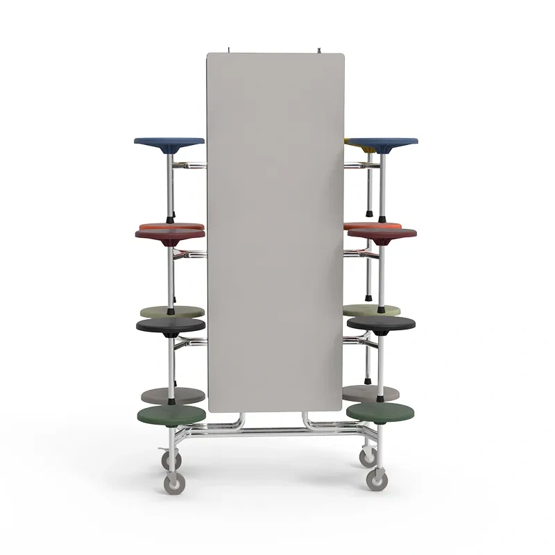 Student restaurant foldable dining table and chairs