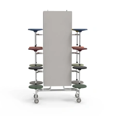 Student restaurant foldable dining table and chairs