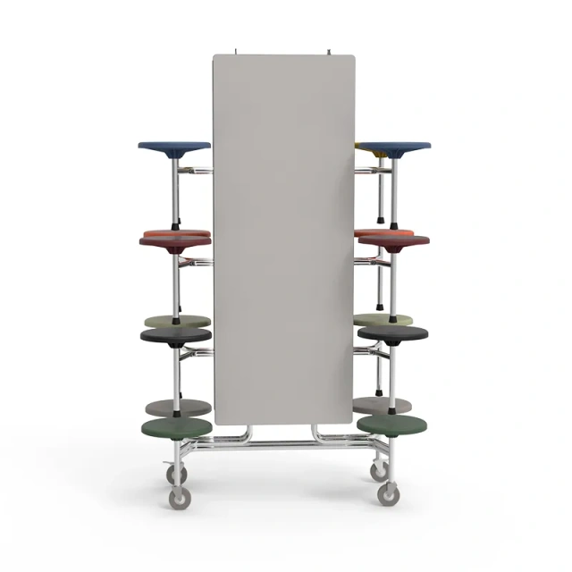 Student restaurant foldable dining table and chairs