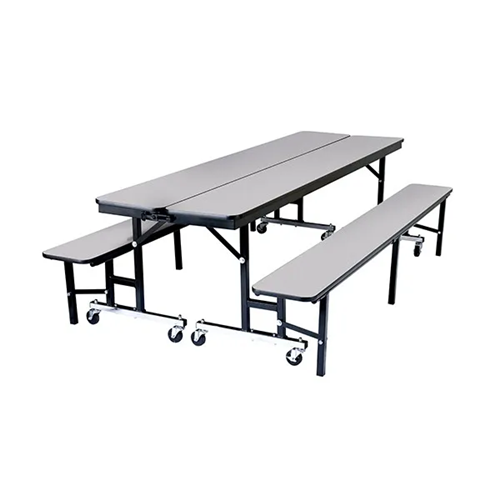 Wholesale school canteen dining table with bench
