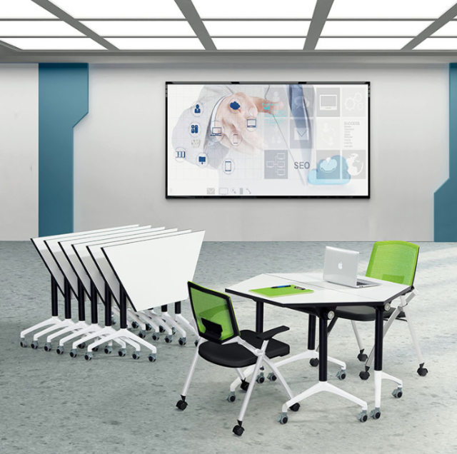 Student meeting mobile folding training table