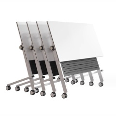 college school furniture training table and chair with wheels