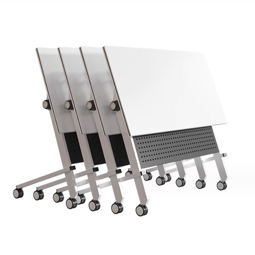 college school furniture training table and chair with wheels