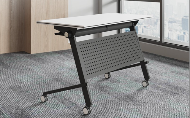 college school furniture training table and chair with wheels