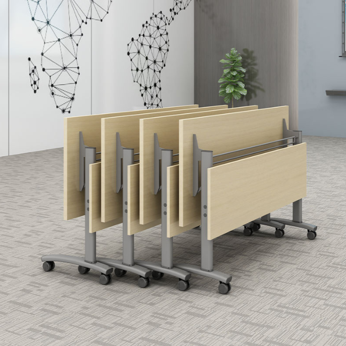 Removable folding desks for student meetings