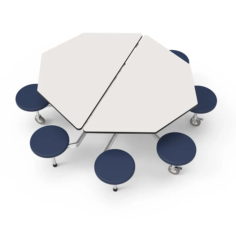 Customized School Folding Dining Table and Chair