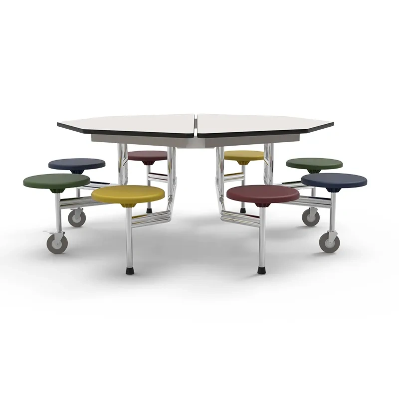 Customized School Folding Dining Table and Chair