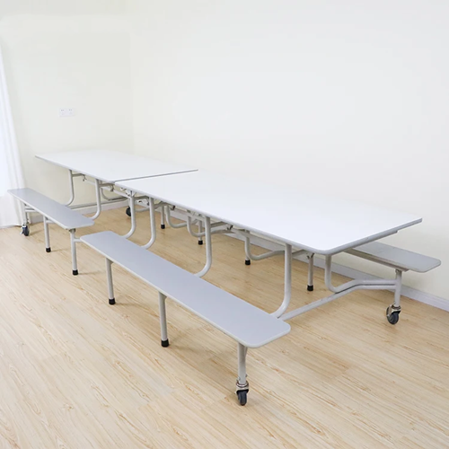 12 Seats Mobile Folding Canteen Dining Table Bench