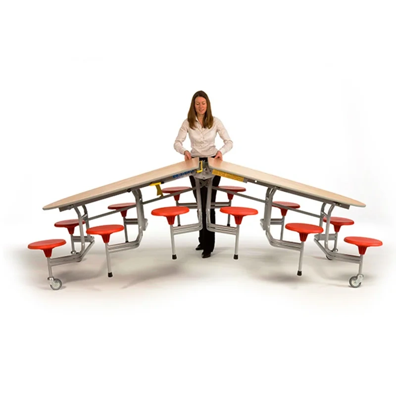 School Dining Hall Folding Table And Chair