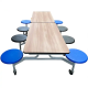 School Mobile Foldable Dining Table with Bench