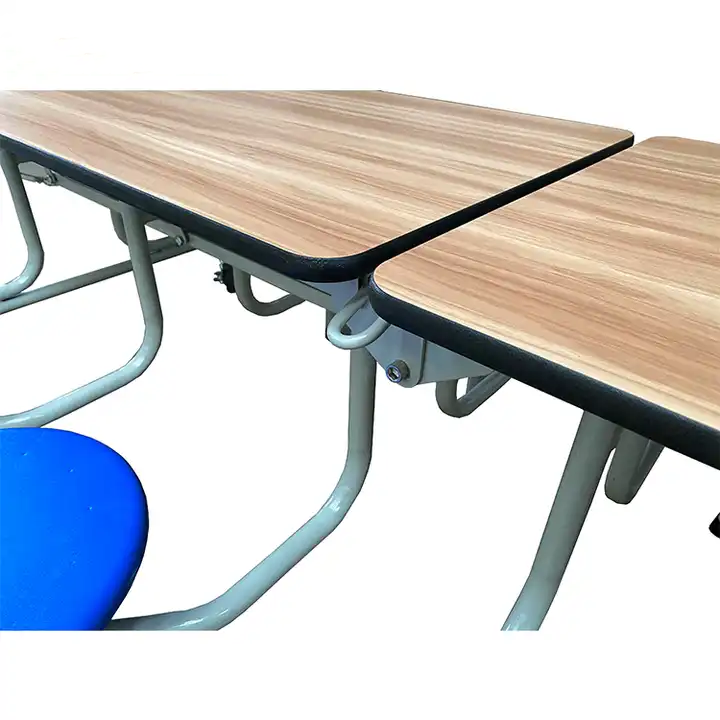 School Mobile Foldable Dining Table with Bench
