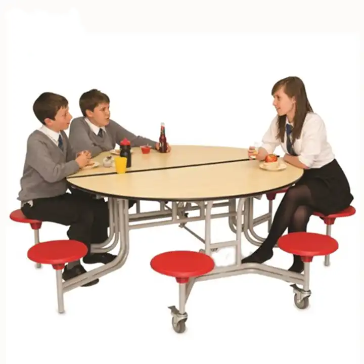 Oval Folding Canteen Outdoor Wood Canteen Tables