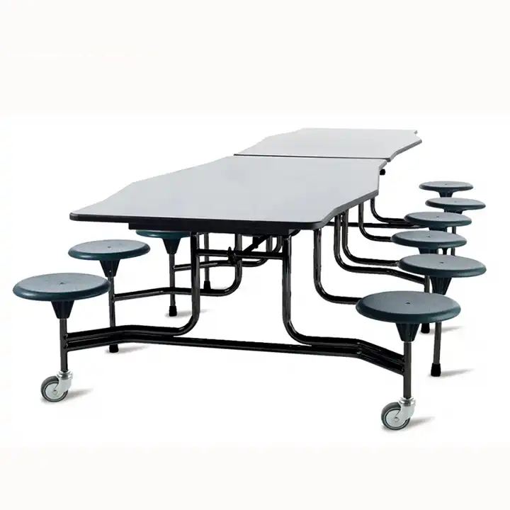 Popular school canteen folded table and chair
