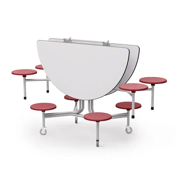 School Furniture Restaurant Mobile Folding Canteen Table