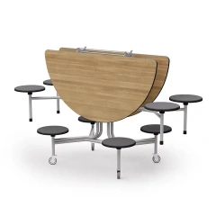 School Furniture Restaurant Mobile Folding Canteen Table