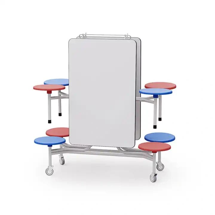 School Furniture Restaurant Mobile Folding Canteen Table
