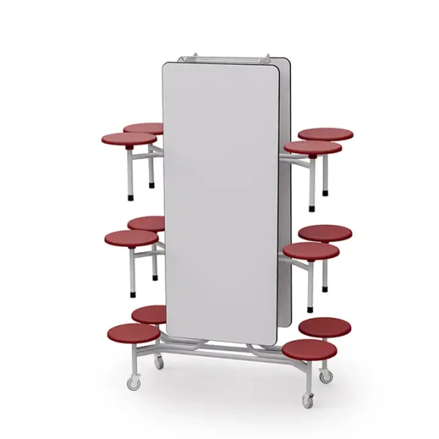 School Furniture Restaurant Mobile Folding Canteen Table