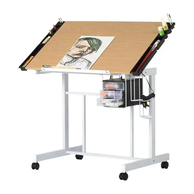 School Classroom Drafting Drawing Table for Students