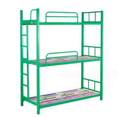 School furniture dormitory three story iron bed