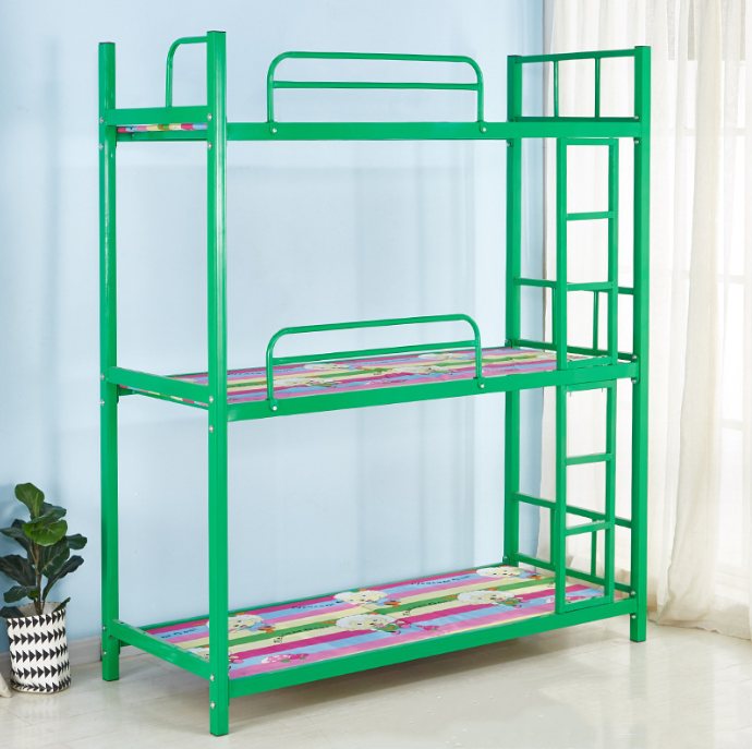 School furniture dormitory three story iron bed